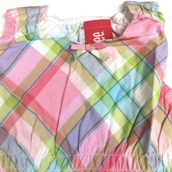NWT Gymboree Girl Madras Plaid Dress Size 7 - Picture 2 of 4